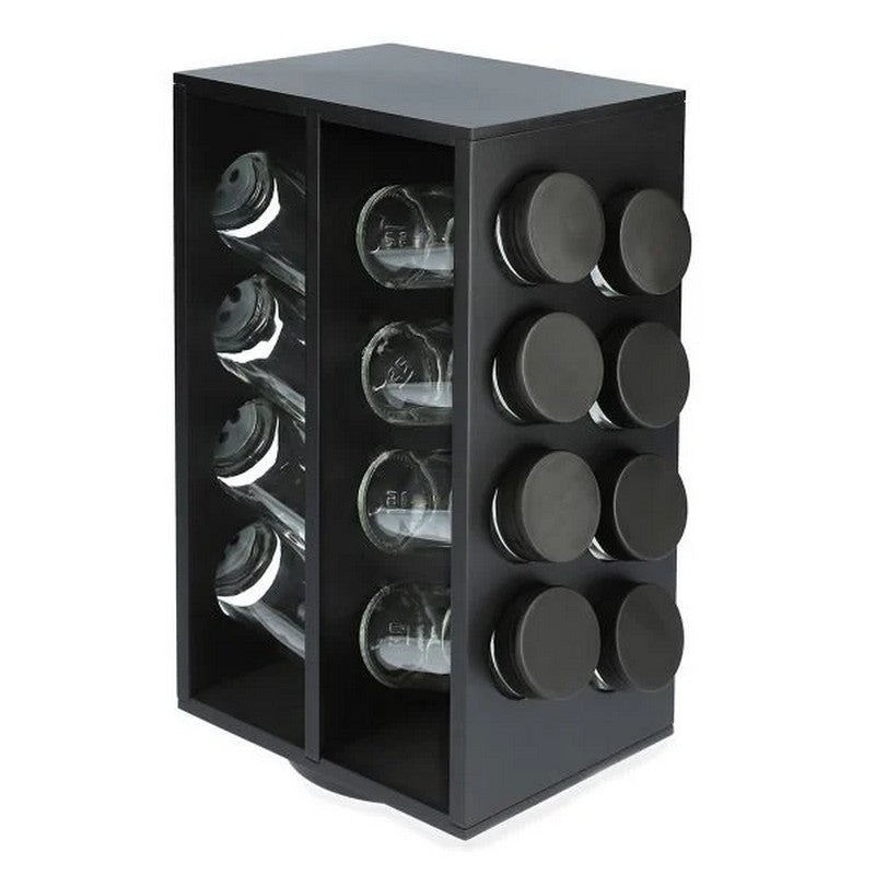 Stalak za začine OTTO 17x29cm 16kom - Black -HOMLA