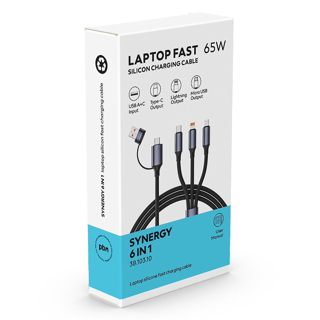 Usb type-c kabl 6 u 1, 65w SY