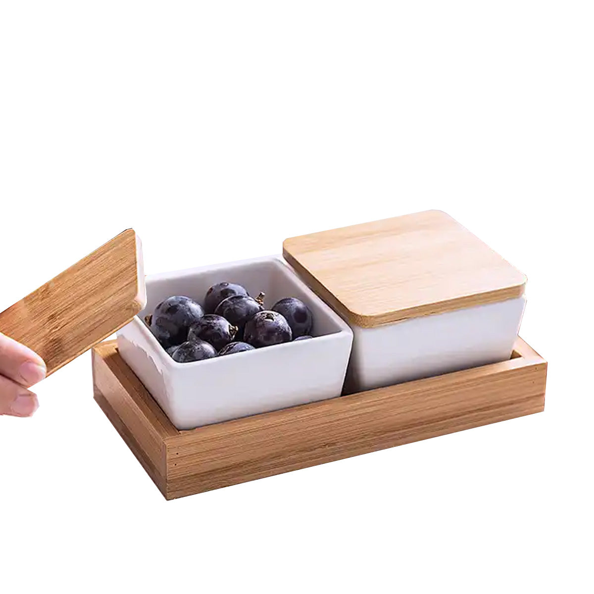 Činije sa poklopcem Wood 1/2 MU0721-32 MALU HOME