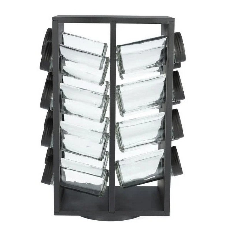 Stalak za začine OTTO 17x29cm 16kom - Black -HOMLA