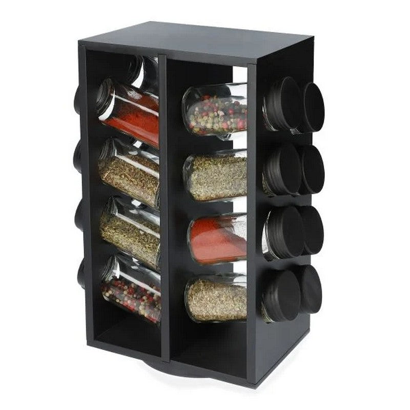 Stalak za začine OTTO 17x29cm 16kom - Black -HOMLA