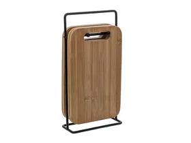 FIVE CUTTING BOARDS + STAND 4/1