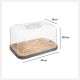FIVE KUTIJA ZA HLEB SA POKLOPCEM 29X18X15,9CM POLISTRIN/BAMBUS SIVA