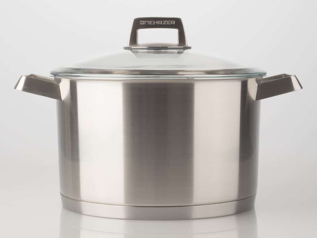 MEHRZER Šerpa duboka 24cm sa poklopcem PREMIUM INOX 18/10, 6L