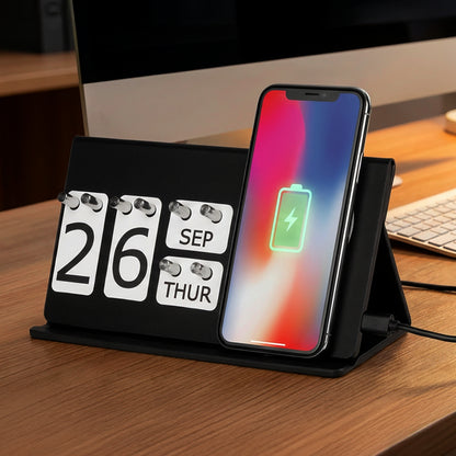 Večiti stoni kalendar i bežični punjač, 15w, sa magnetom INT