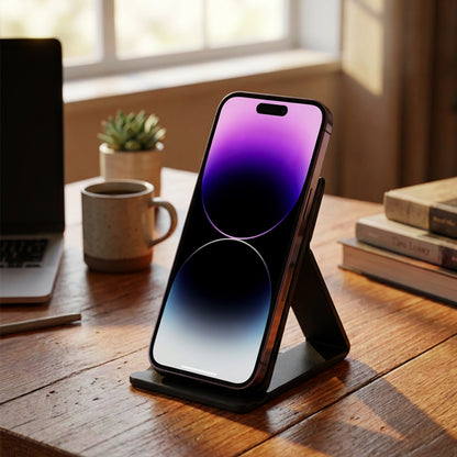 Sklopivi držač za telefon i bežični punjač, 15w, sa magnetom MAX