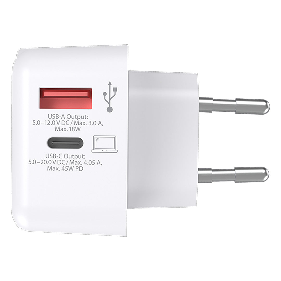 Zidni punjač za mobilne uređaje 45w EUC SKROSS