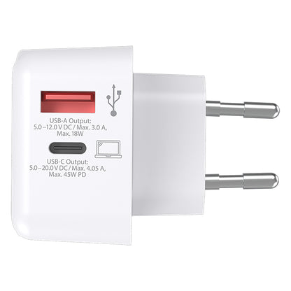 Zidni punjač za mobilne uređaje 45w EUC SKROSS