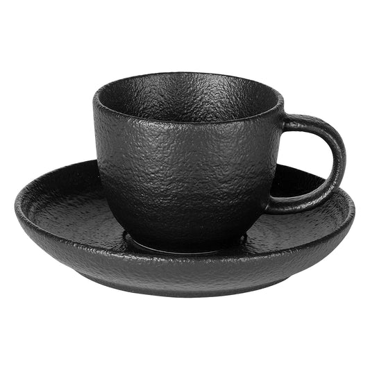 TRIBECA MINI,set od dve keramičke šolje za espresso sa tacnama, 2 x 90 ml