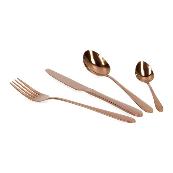 Pribor za jelo ABELE 16kom-Copper-HOMLA