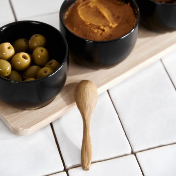 Bowl SET FINCAN 32x8cm 3pcs - Black HOMLA