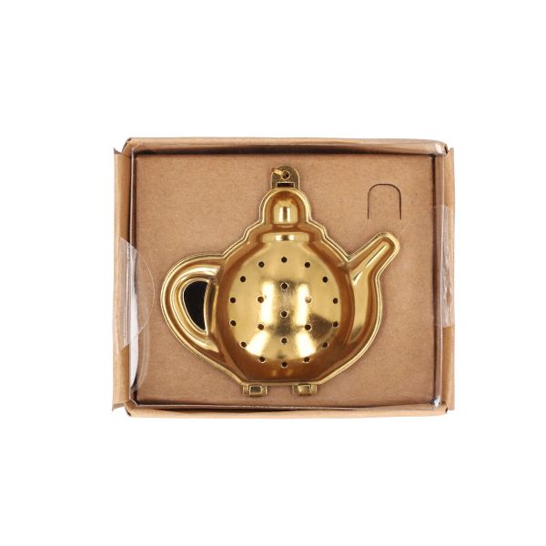 Cediljka za čaj JALO 6x5cm-Gold-HOMLA