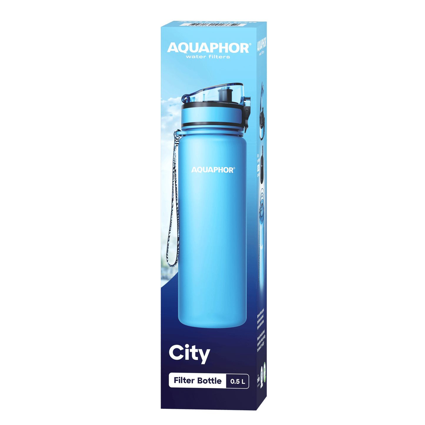 AKVAFOR FLAŠA ZA VODU CITY 500 ml