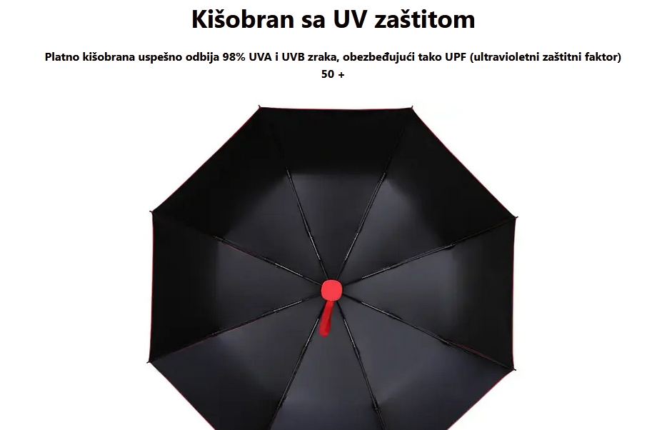 Sklopivi kišobran sa automatskim otvaranjem i zatvaranjem ALL