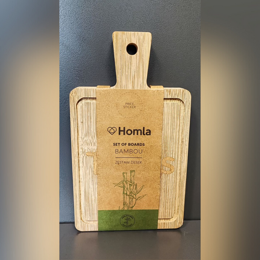 Daska za posluživanje SET BAMBOU 11x19cm 2kom -Natural HOMLA