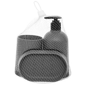 FIVE KUPATILSKI SET ENTREE DE GAMME 7,5X7,5X16CM PP SIVA