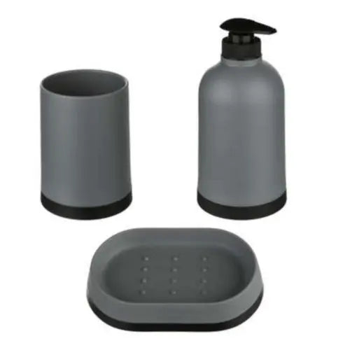 FIVE KUPATILSKI SET ENTREE DE GAMME 7,5X7,5X16CM PP SIVA