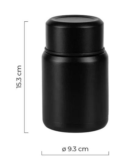 Posuda za hranu sa priborom, 500 ml, crna AP