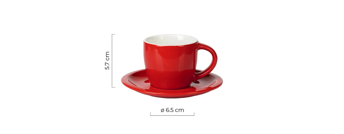 MOMENTO C MINI, šolja za espresso sa tacnom od fine keramike, 100 ml, crna AP