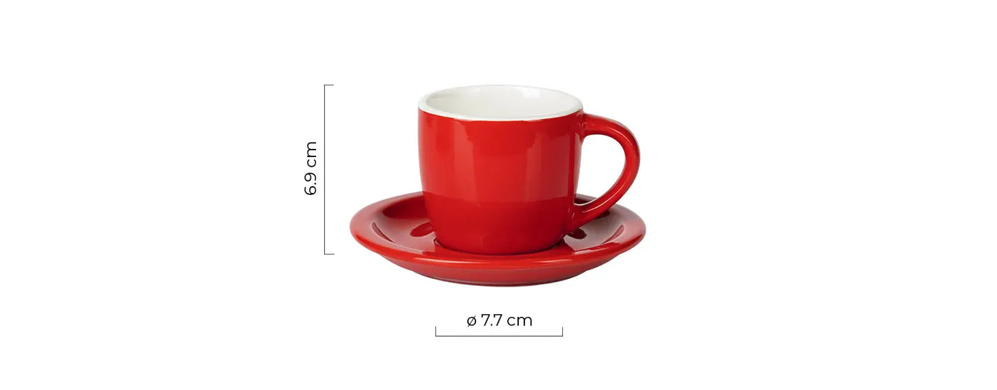 MOMENTO C, šolja za cappuccino sa tacnom od fine keramike, 150 ml, crna AP